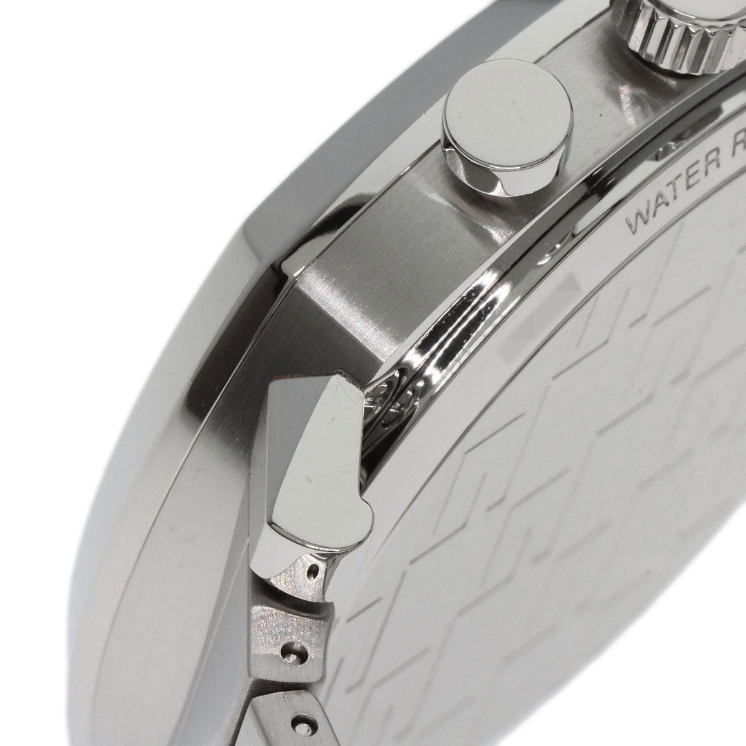 GUCCI Watches Quartz YA157302 Stainless Steel , Stainless Steel Silver Grip Chronograph Silver dial mens Used Authentic