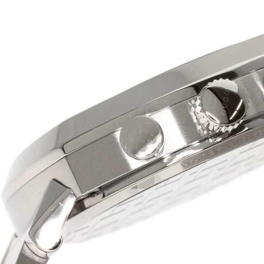 GUCCI Watches Quartz YA157302 Stainless Steel , Stainless Steel Silver Grip Chronograph Silver dial mens Used Authentic