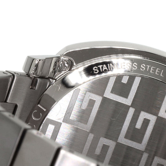 GUCCI Watches Quartz YA157302 Stainless Steel , Stainless Steel Silver Grip Chronograph Silver dial mens Used Authentic
