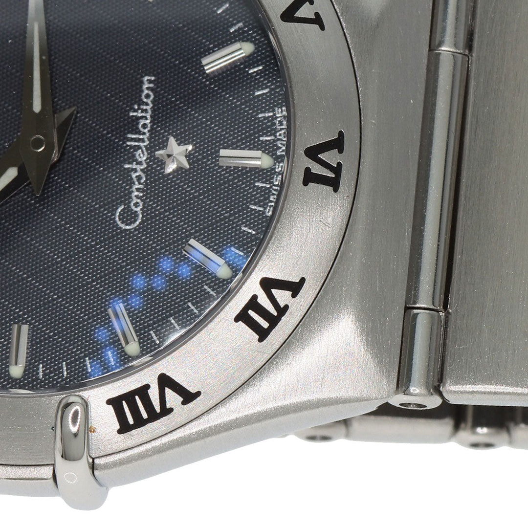 OMEGA Watches Quartz 1572.40 Stainless Steel , Stainless Steel Silver Constellation black dial Women Used Authentic