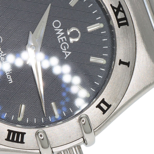 OMEGA Watches Quartz 1572.40 Stainless Steel , Stainless Steel Silver Constellation black dial Women Used Authentic