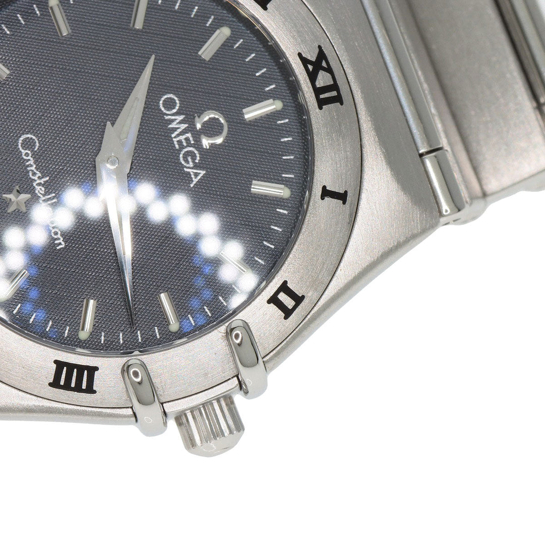 OMEGA Watches Quartz 1572.40 Stainless Steel , Stainless Steel Silver Constellation black dial Women Used Authentic