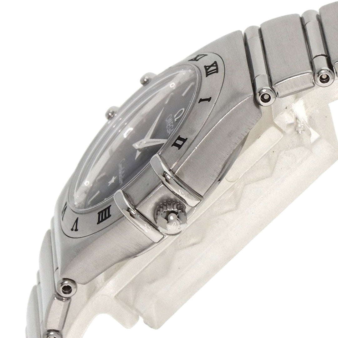OMEGA Watches Quartz 1572.40 Stainless Steel , Stainless Steel Silver Constellation black dial Women Used Authentic