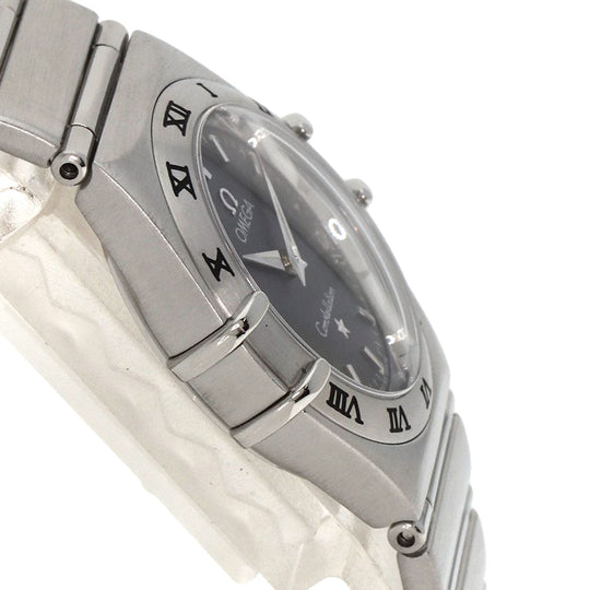 OMEGA Watches Quartz 1572.40 Stainless Steel , Stainless Steel Silver Constellation black dial Women Used Authentic