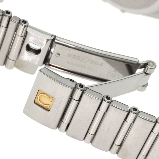 OMEGA Watches Quartz 1572.40 Stainless Steel , Stainless Steel Silver Constellation black dial Women Used Authentic