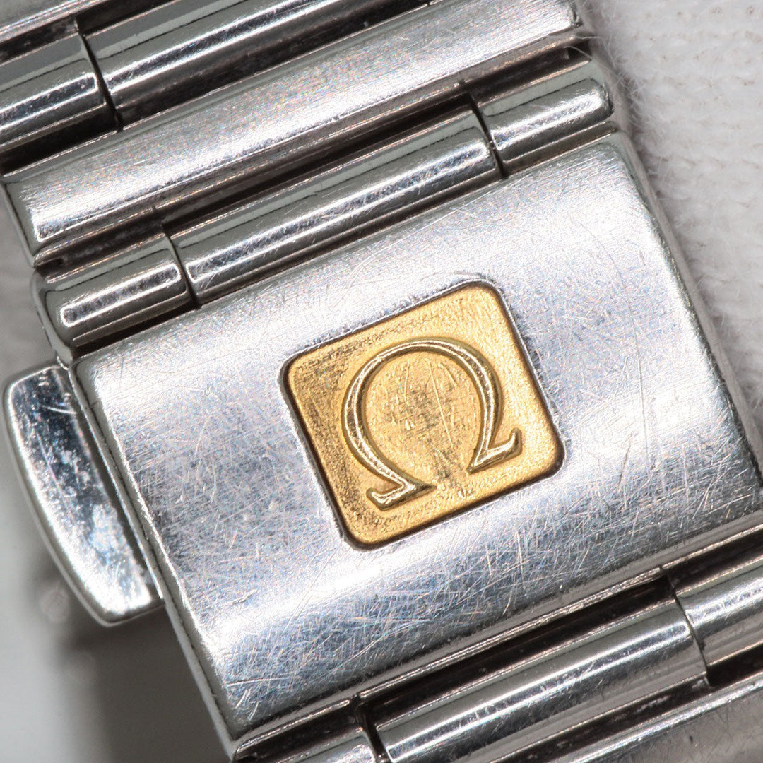 OMEGA Watches Quartz 1562.85 Stainless Steel , Stainless Steel Silver Constellation Blue shell dial Women Used Authentic