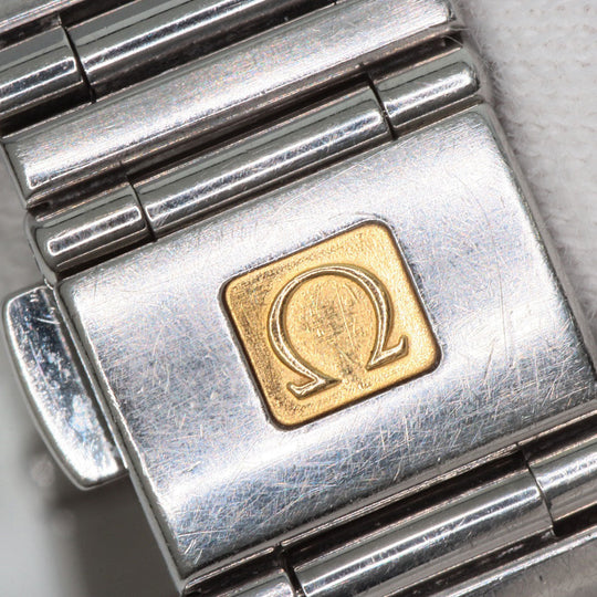 OMEGA Watches Quartz 1562.85 Stainless Steel , Stainless Steel Silver Constellation Blue shell dial Women Used Authentic