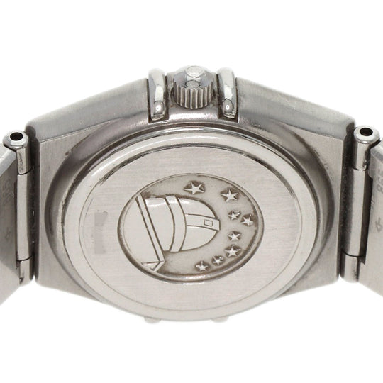 OMEGA Watches Quartz 1562.85 Stainless Steel , Stainless Steel Silver Constellation Blue shell dial Women Used Authentic