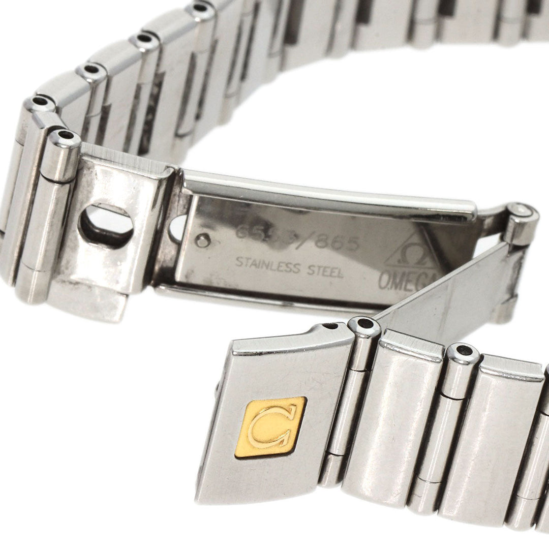 OMEGA Watches Quartz 1562.85 Stainless Steel , Stainless Steel Silver Constellation Blue shell dial Women Used Authentic