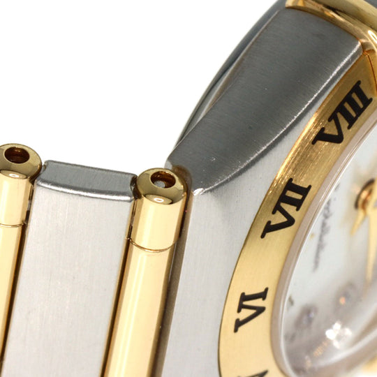 OMEGA Watches Quartz 1262.75.00 Stainless Steel , SSxK18YG gold Constellation diamond White shell dial Women Used Authentic