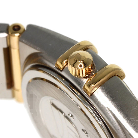 OMEGA Watches Quartz 1262.75.00 Stainless Steel , SSxK18YG gold Constellation diamond White shell dial Women Used Authentic