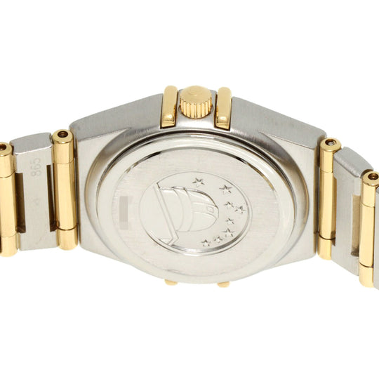 OMEGA Watches Quartz 1262.75.00 Stainless Steel , SSxK18YG gold Constellation diamond White shell dial Women Used Authentic