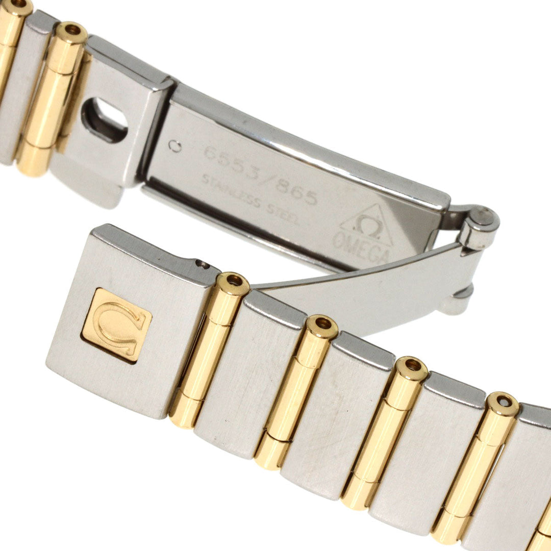 OMEGA Watches Quartz 1262.75.00 Stainless Steel , SSxK18YG gold Constellation diamond White shell dial Women Used Authentic