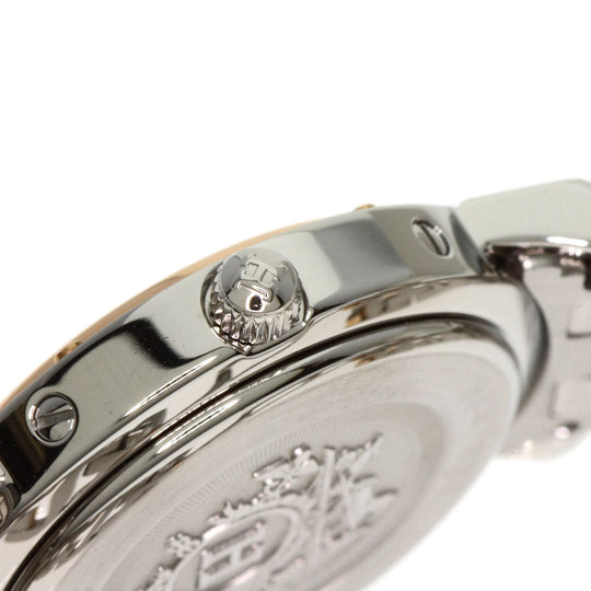 HERMES Watches Quartz CL4.221 Stainless Steel , SSxPGP gold Clipper Nacre New Buckle Pink shell dial Women Used Authentic