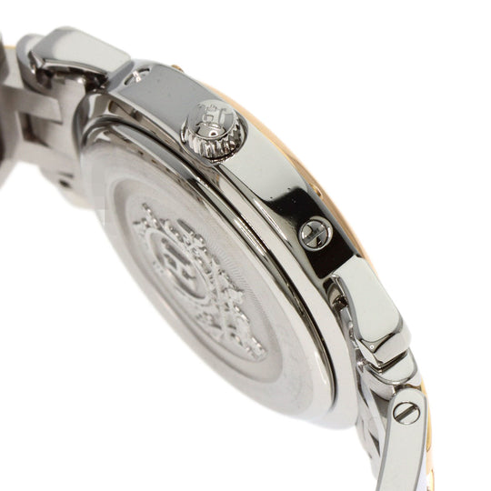 HERMES Watches Quartz CL4.221 Stainless Steel , SSxPGP gold Clipper Nacre New Buckle Pink shell dial Women Used Authentic