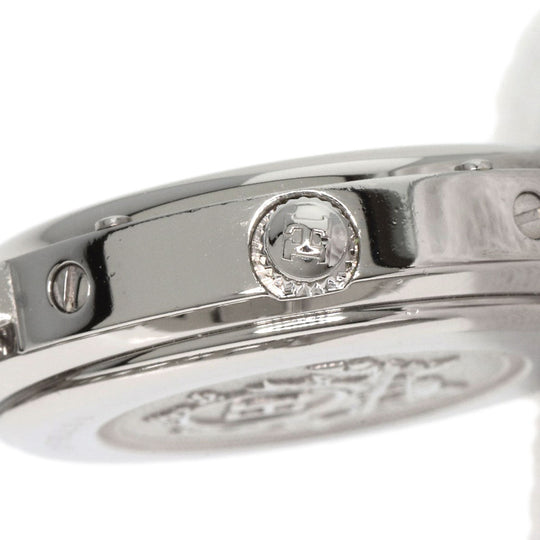HERMES Watches Quartz CL4.210 Stainless Steel , Stainless Steel Silver Clipper new buckle white dial Women Used Authentic