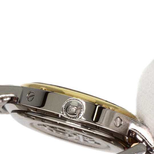 HERMES Watches Quartz CL4.220 Stainless Steel , SSxGP gold Clipper white dial Women Used Authentic