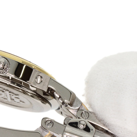 HERMES Watches Quartz CL4.220 Stainless Steel , SSxGP gold Clipper white dial Women Used Authentic