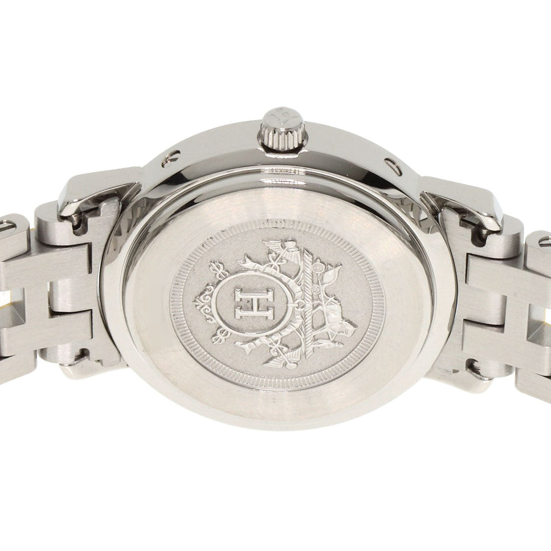 HERMES Watches Quartz CL4.220 Stainless Steel gold Clipper Ivory dial