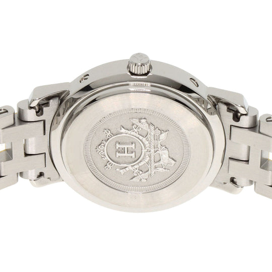 HERMES Watches Quartz CL4.220 Stainless Steel gold Clipper Ivory dial