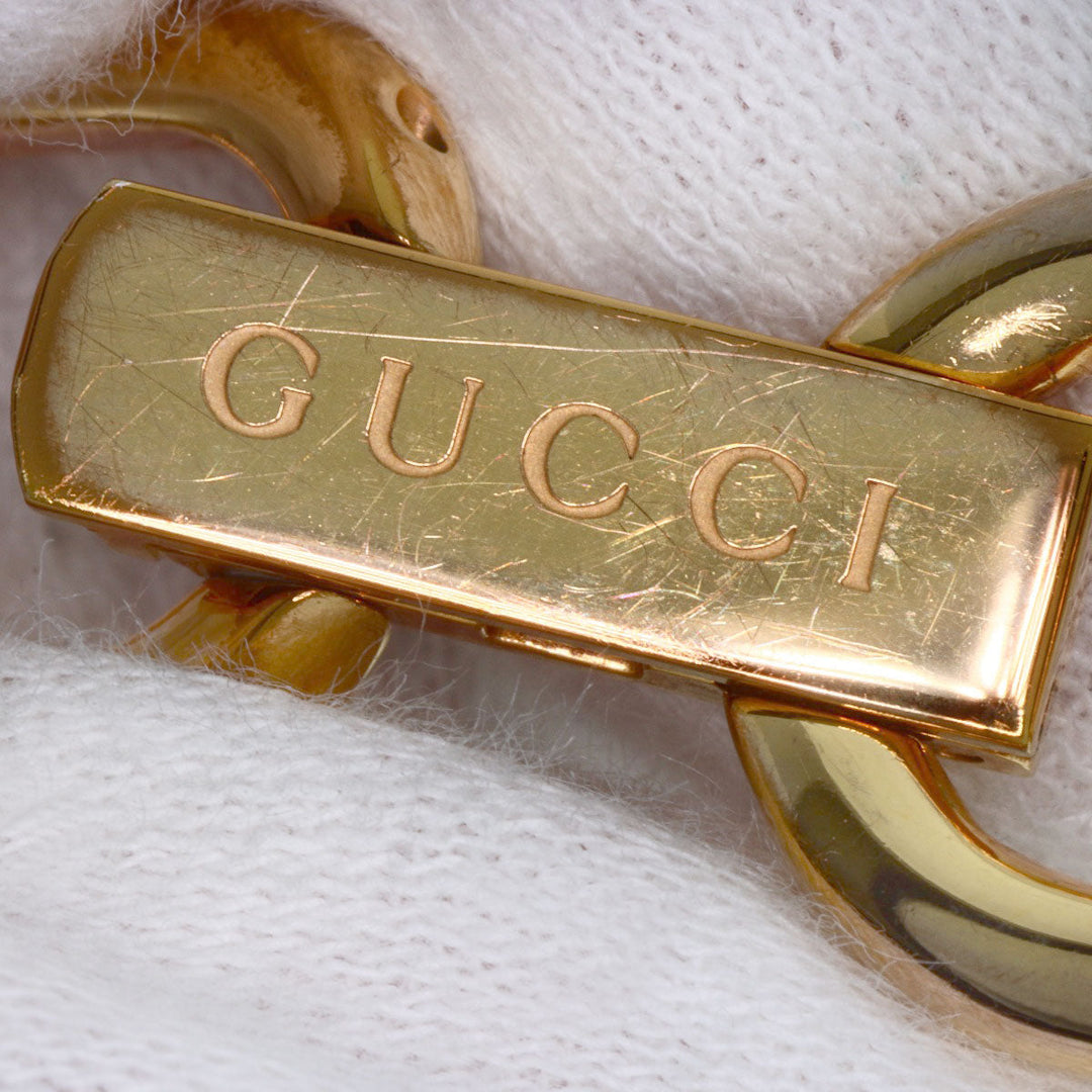 GUCCI Watches Quartz 1500L Gold Plated gold Square Face 1P Diamond White shell dial
