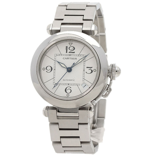CARTIER Watches Mechanical Automatic W31074M7 Stainless Steel , Stainless Steel Silver Pasha C white dial Boys Used Authentic