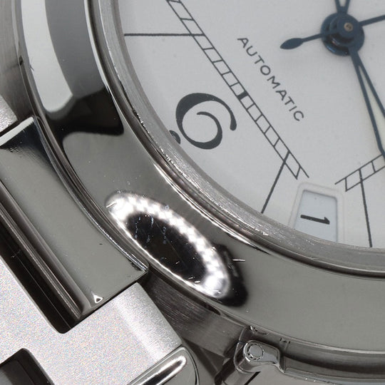 CARTIER Watches Mechanical Automatic W31074M7 Stainless Steel , Stainless Steel Silver Pasha C white dial Boys Used Authentic