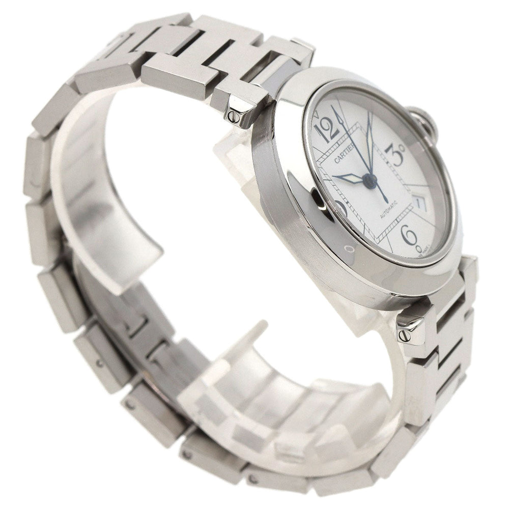 CARTIER Watches Mechanical Automatic W31074M7 Stainless Steel , Stainless Steel Silver Pasha C white dial Boys Used Authentic