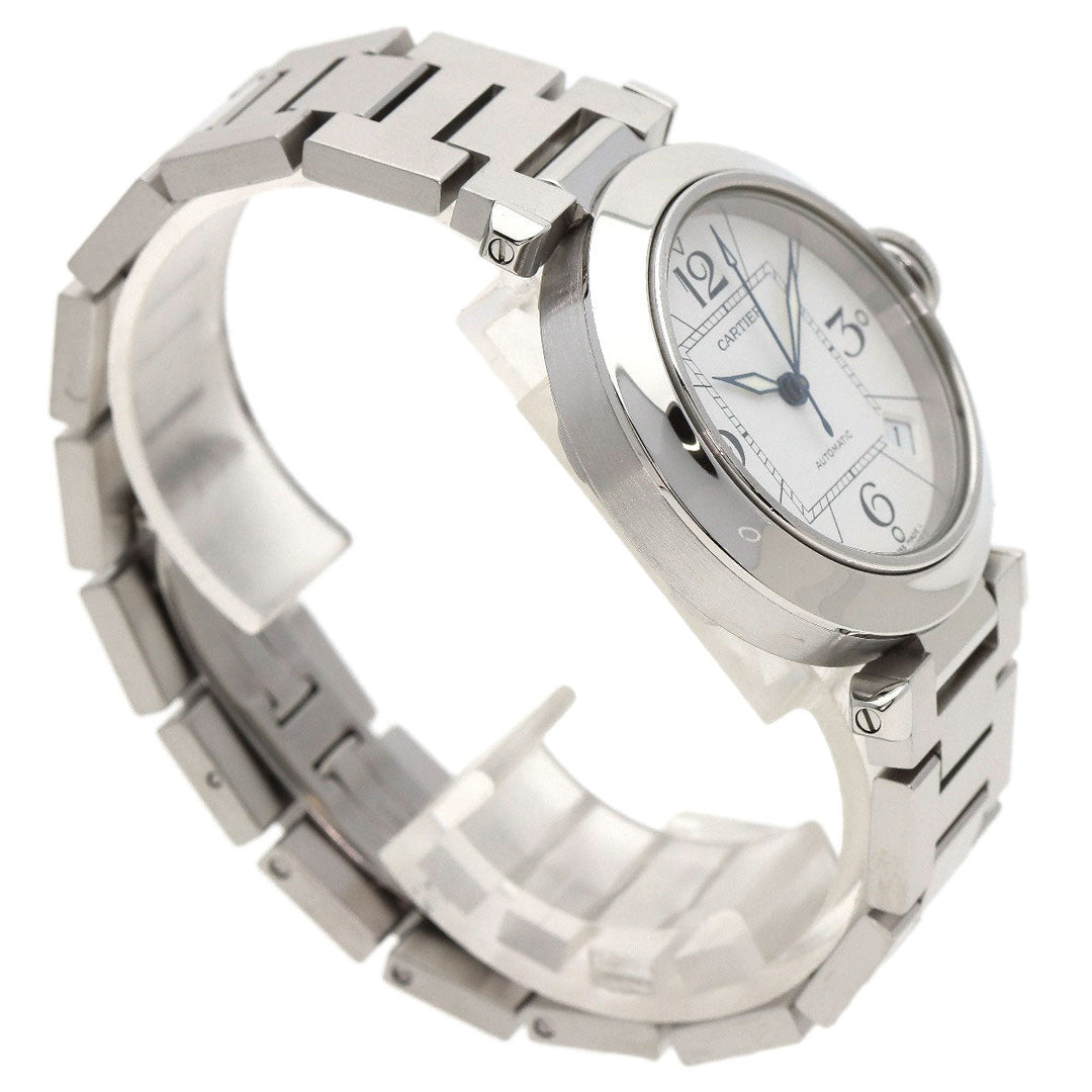 CARTIER Watches Mechanical Automatic W31074M7 Stainless Steel , Stainless Steel Silver Pasha C white dial Boys Used Authentic