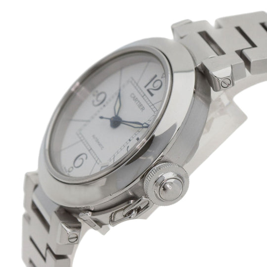 CARTIER Watches Mechanical Automatic W31074M7 Stainless Steel , Stainless Steel Silver Pasha C white dial Boys Used Authentic