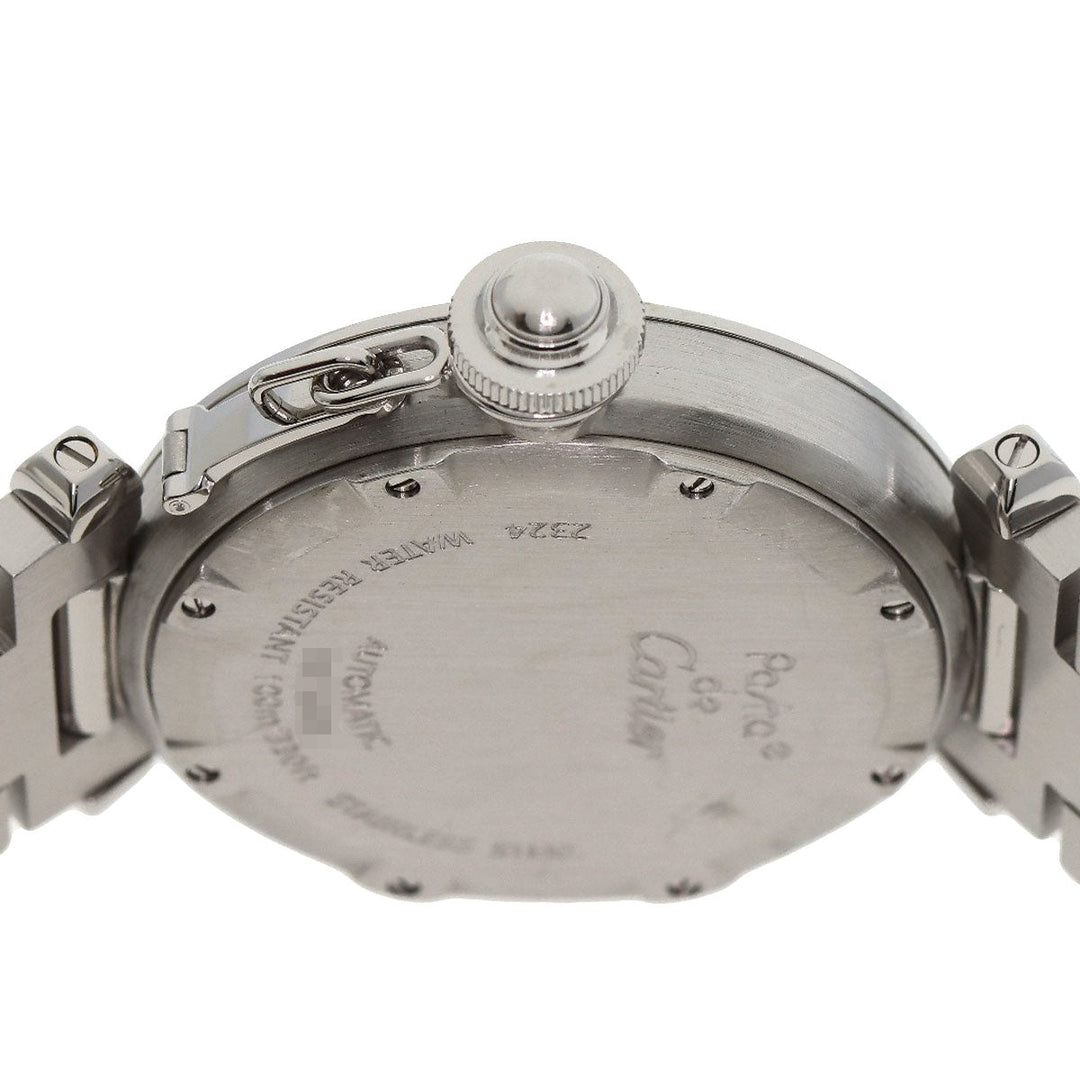 CARTIER Watches Mechanical Automatic W31074M7 Stainless Steel , Stainless Steel Silver Pasha C white dial Boys Used Authentic
