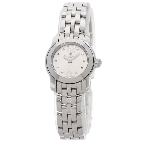 Baume & Mercier Watches Quartz Stainless Steel Silver Kay Platn Silver dial