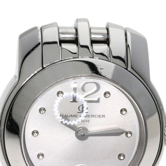 Baume & Mercier Watches Quartz Stainless Steel Silver Kay Platn Silver dial