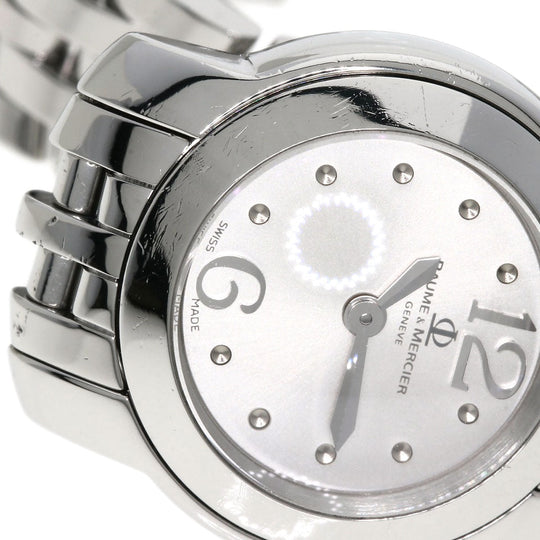 Baume & Mercier Watches Quartz Stainless Steel Silver Kay Platn Silver dial