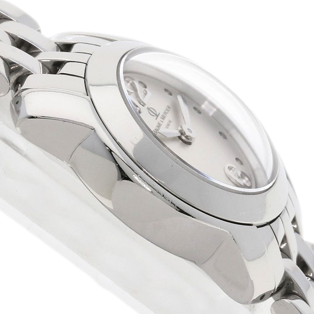 Baume & Mercier Watches Quartz Stainless Steel Silver Kay Platn Silver dial
