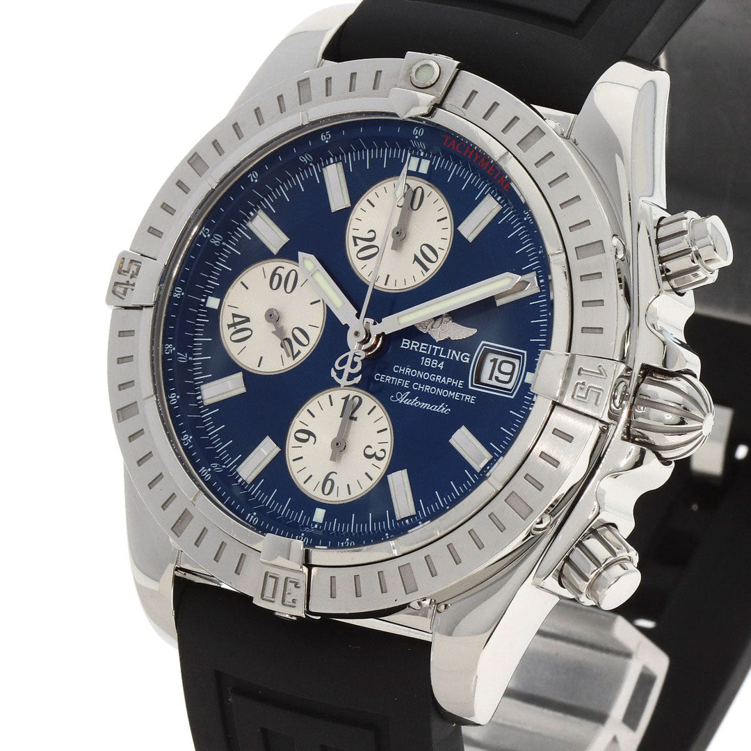 BREITLING Watches A13356 Stainless Steel, Rubber Silver Chronomat Evolution mens Used Authentic