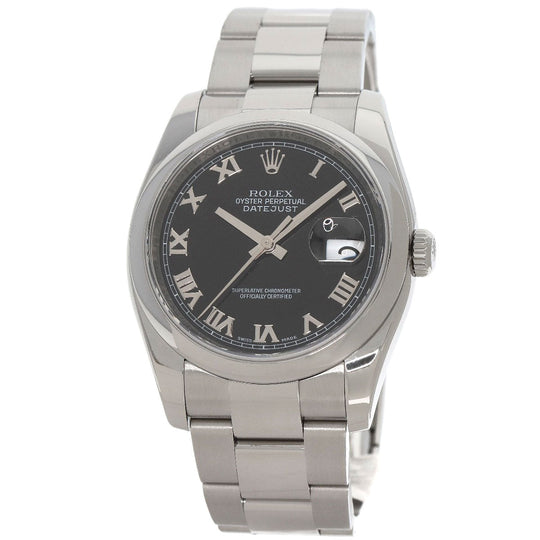 ROLEX Watches Mechanical Automatic 116200 Stainless Steel , Stainless Steel Silver DATEJUST 36 Silver dial mens Used Authentic