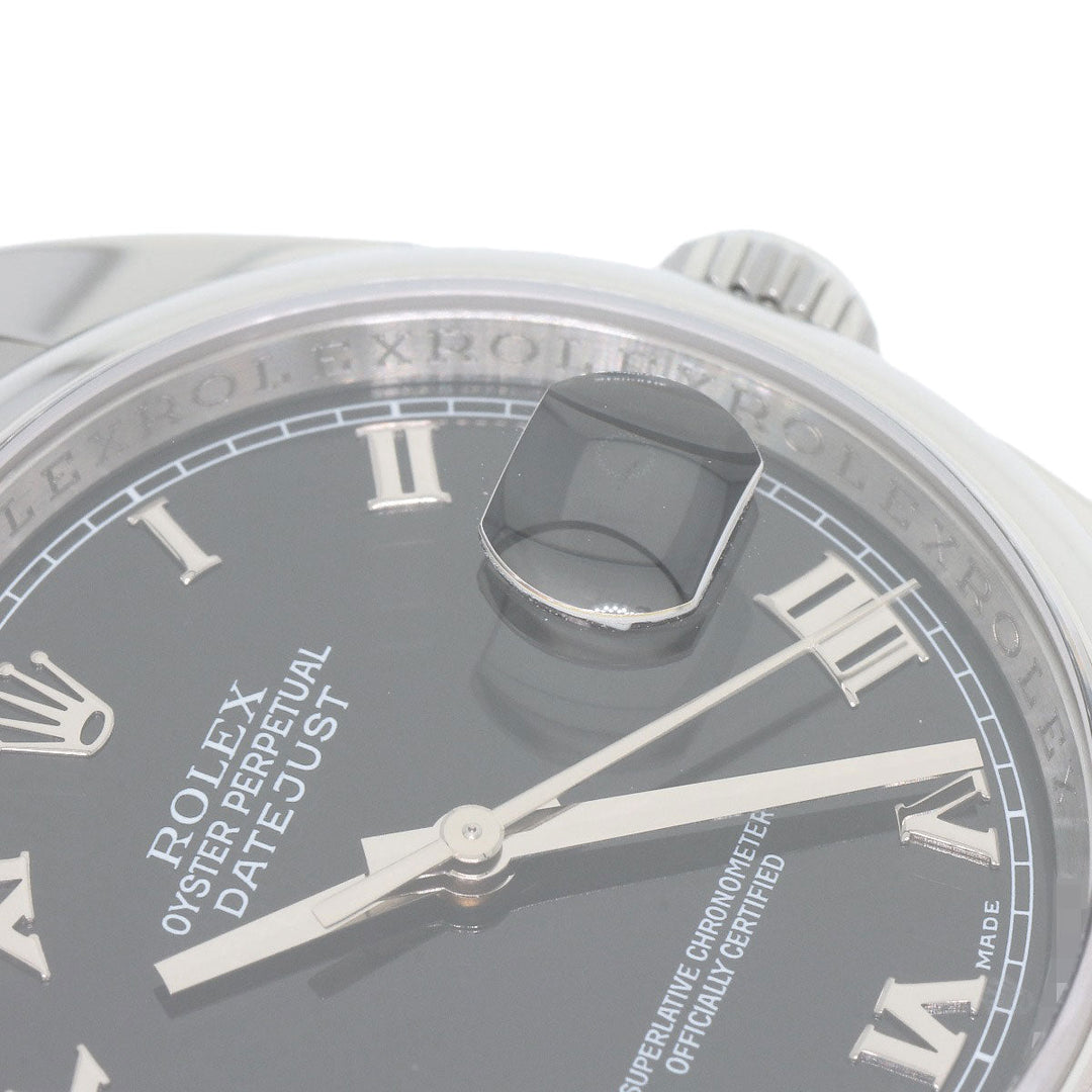 ROLEX Watches Mechanical Automatic 116200 Stainless Steel , Stainless Steel Silver DATEJUST 36 Silver dial mens Used Authentic