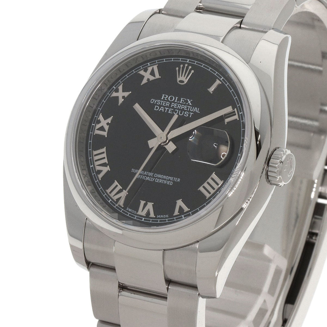 ROLEX Watches Mechanical Automatic 116200 Stainless Steel , Stainless Steel Silver DATEJUST 36 Silver dial mens Used Authentic