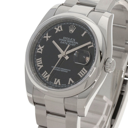 ROLEX Watches Mechanical Automatic 116200 Stainless Steel , Stainless Steel Silver DATEJUST 36 Silver dial mens Used Authentic
