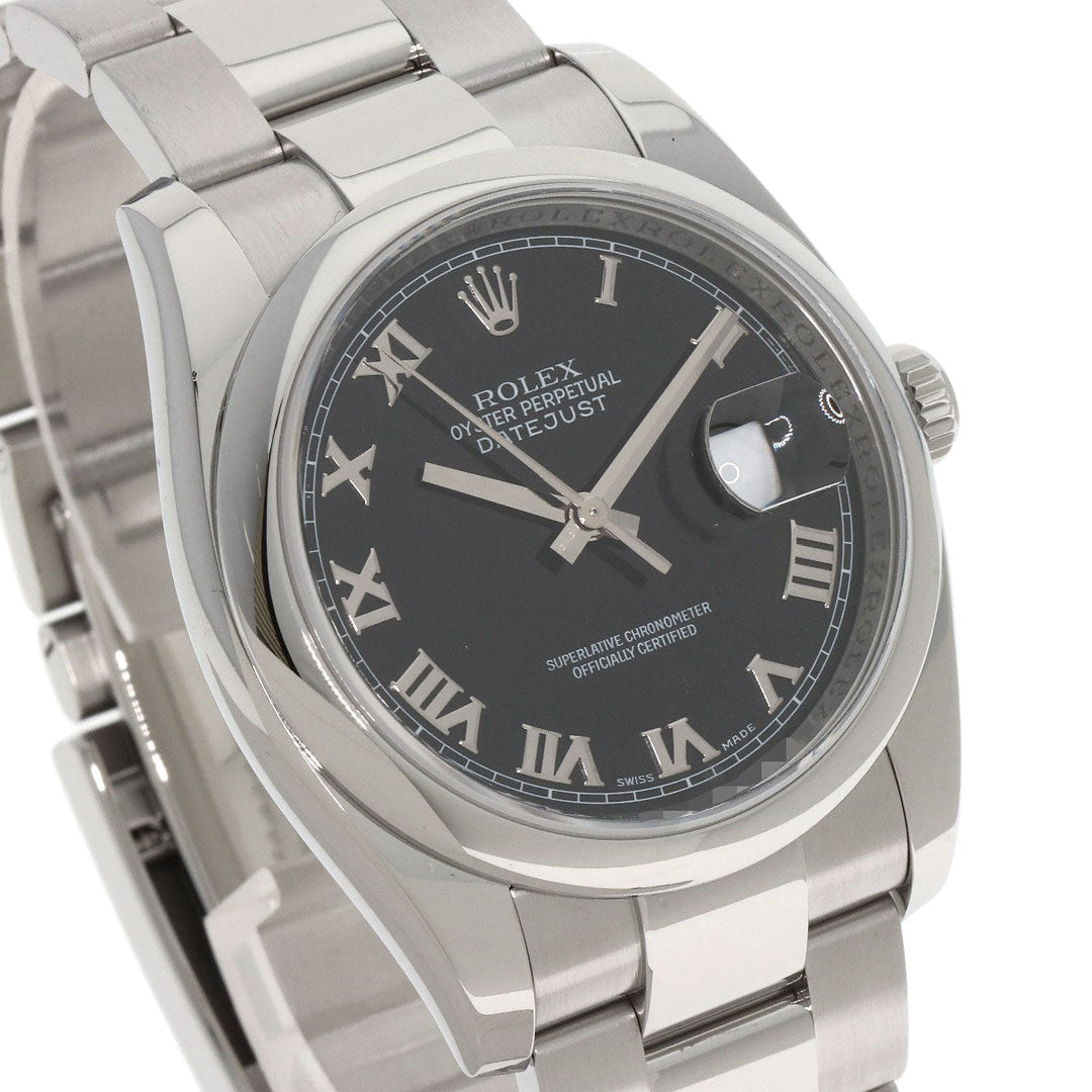 ROLEX Watches Mechanical Automatic 116200 Stainless Steel , Stainless Steel Silver DATEJUST 36 Silver dial mens Used Authentic