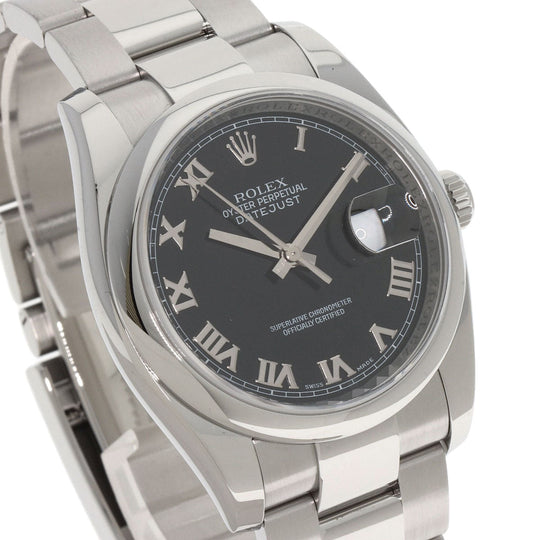 ROLEX Watches Mechanical Automatic 116200 Stainless Steel , Stainless Steel Silver DATEJUST 36 Silver dial mens Used Authentic