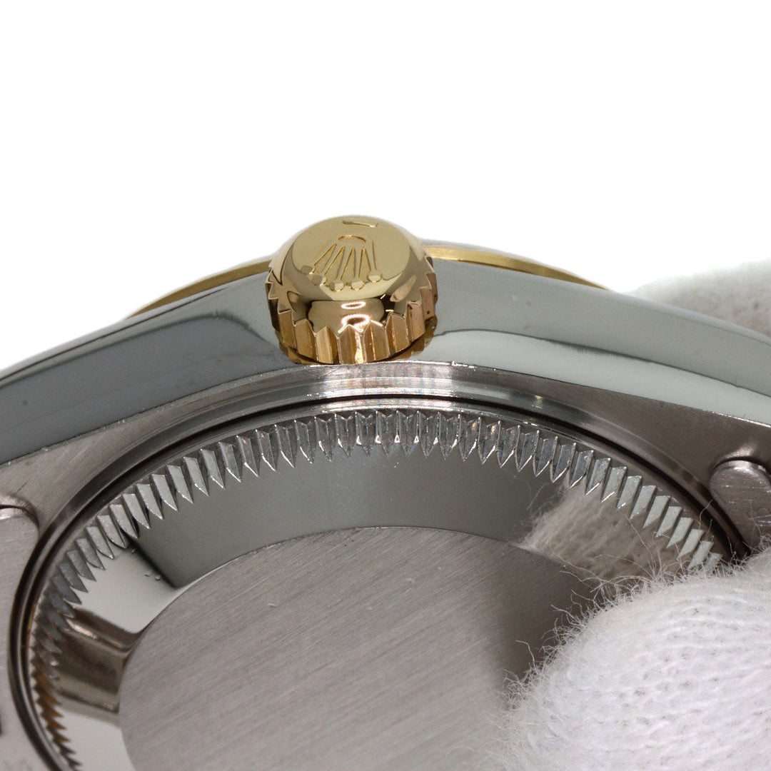 ROLEX Watches Mechanical Automatic 69173G Stainless Steel , SSxK18YG gold Datejust 10P Diamond Champagne Gold dial Women Used Authentic