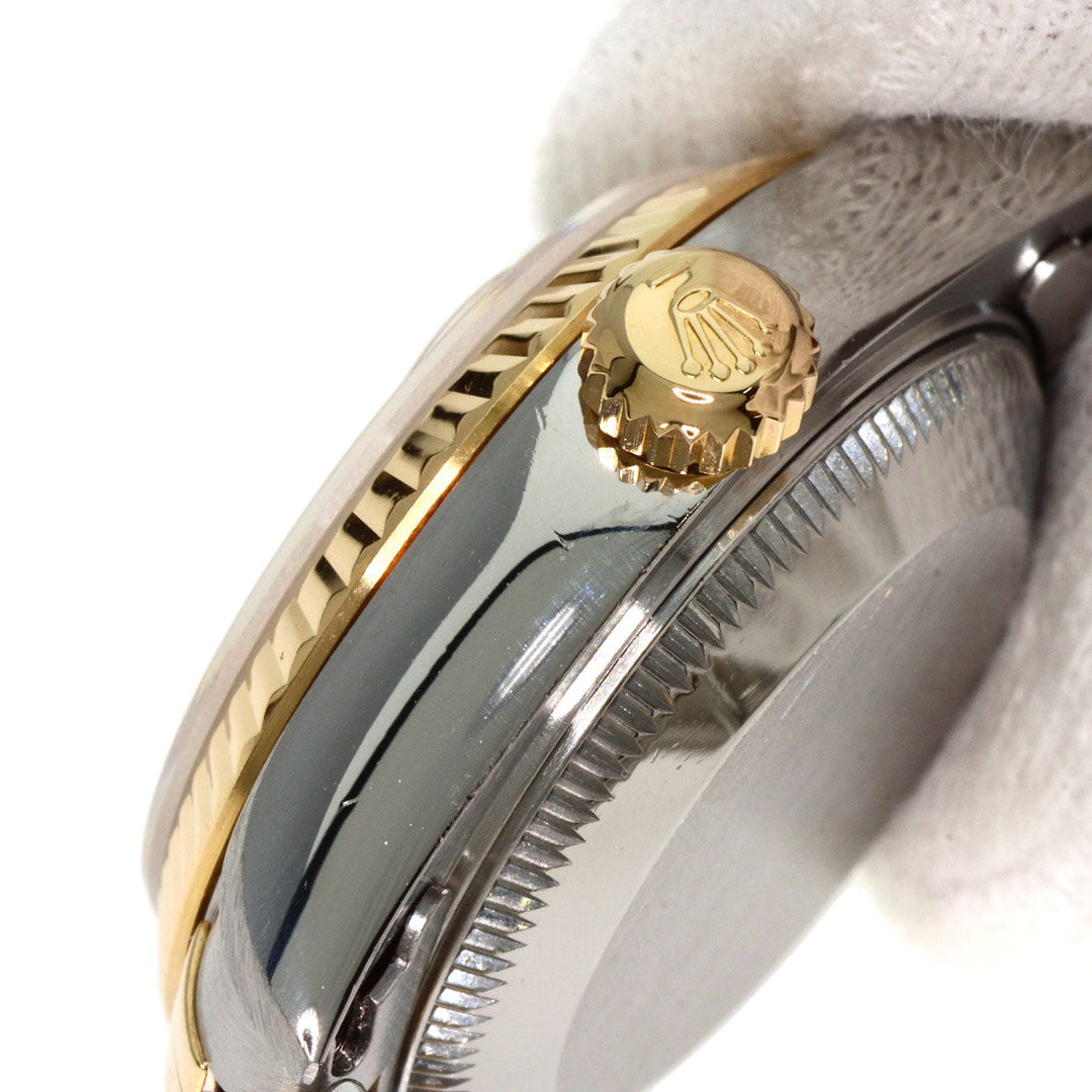 ROLEX Watches Mechanical Automatic 69173G Stainless Steel , SSxK18YG gold Datejust 10P Diamond Champagne Gold dial Women Used Authentic
