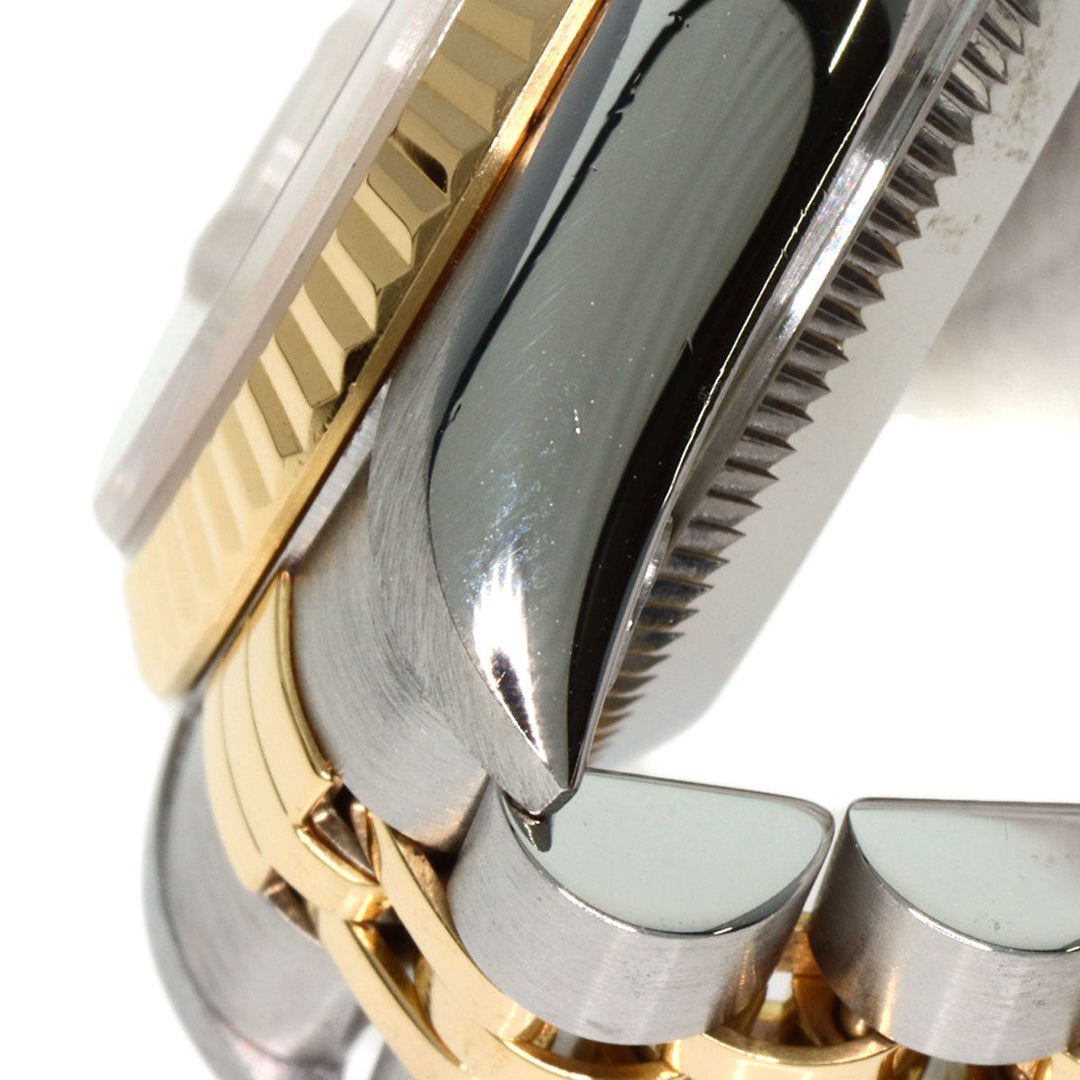 ROLEX Watches Mechanical Automatic 69173G Stainless Steel , SSxK18YG gold Datejust 10P Diamond Champagne Gold dial Women Used Authentic
