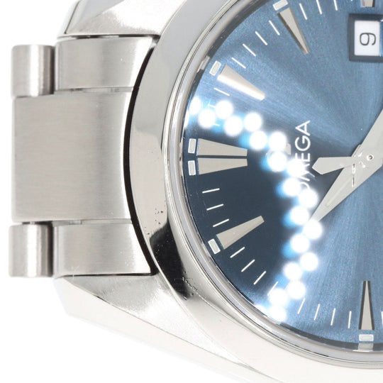 OMEGA Watches Quartz 2577.80 Stainless Steel , Stainless Steel Silver Seamaster Aqua Terra Navy dial Women Used Authentic