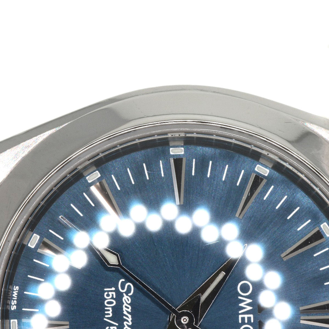 OMEGA Watches Quartz 2577.80 Stainless Steel , Stainless Steel Silver Seamaster Aqua Terra Navy dial Women Used Authentic
