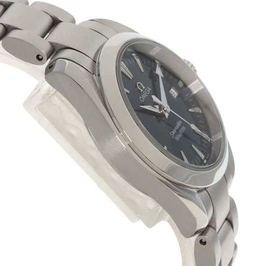OMEGA Watches Quartz 2577.80 Stainless Steel , Stainless Steel Silver Seamaster Aqua Terra Navy dial Women Used Authentic