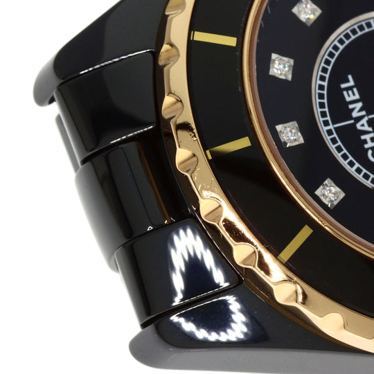 CHANEL Watches Quartz H2543 ceramic black J12 1.3" black dial