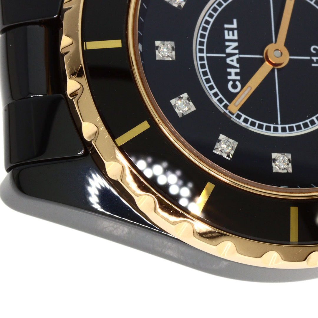 CHANEL Watches Quartz H2543 ceramic black J12 1.3" black dial